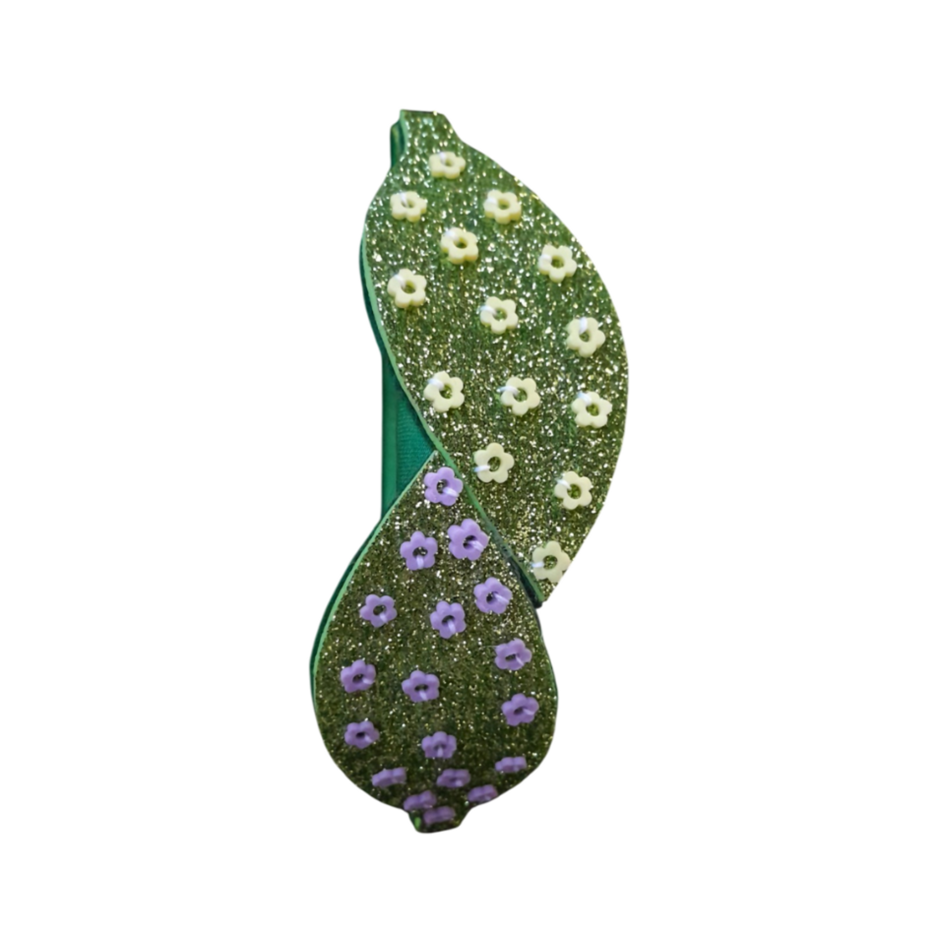 Spring Double Leaf Headband for Girls – Handmade, Customizable & Nature-Inspired