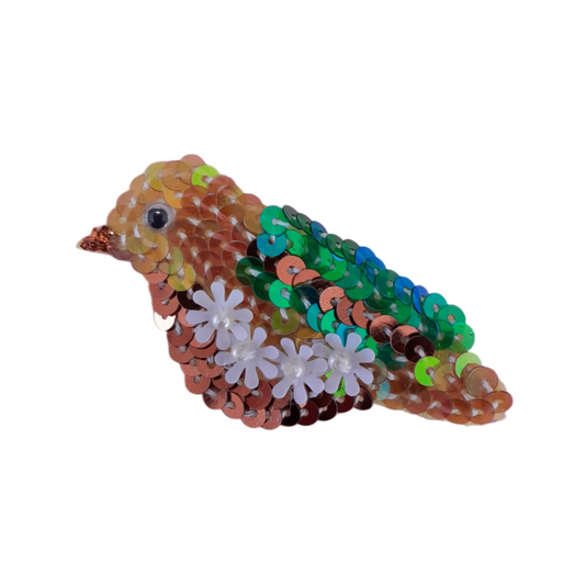 Paillettes Bird Hair Clip for Girls – Sparkly Alligator Clip Accessory