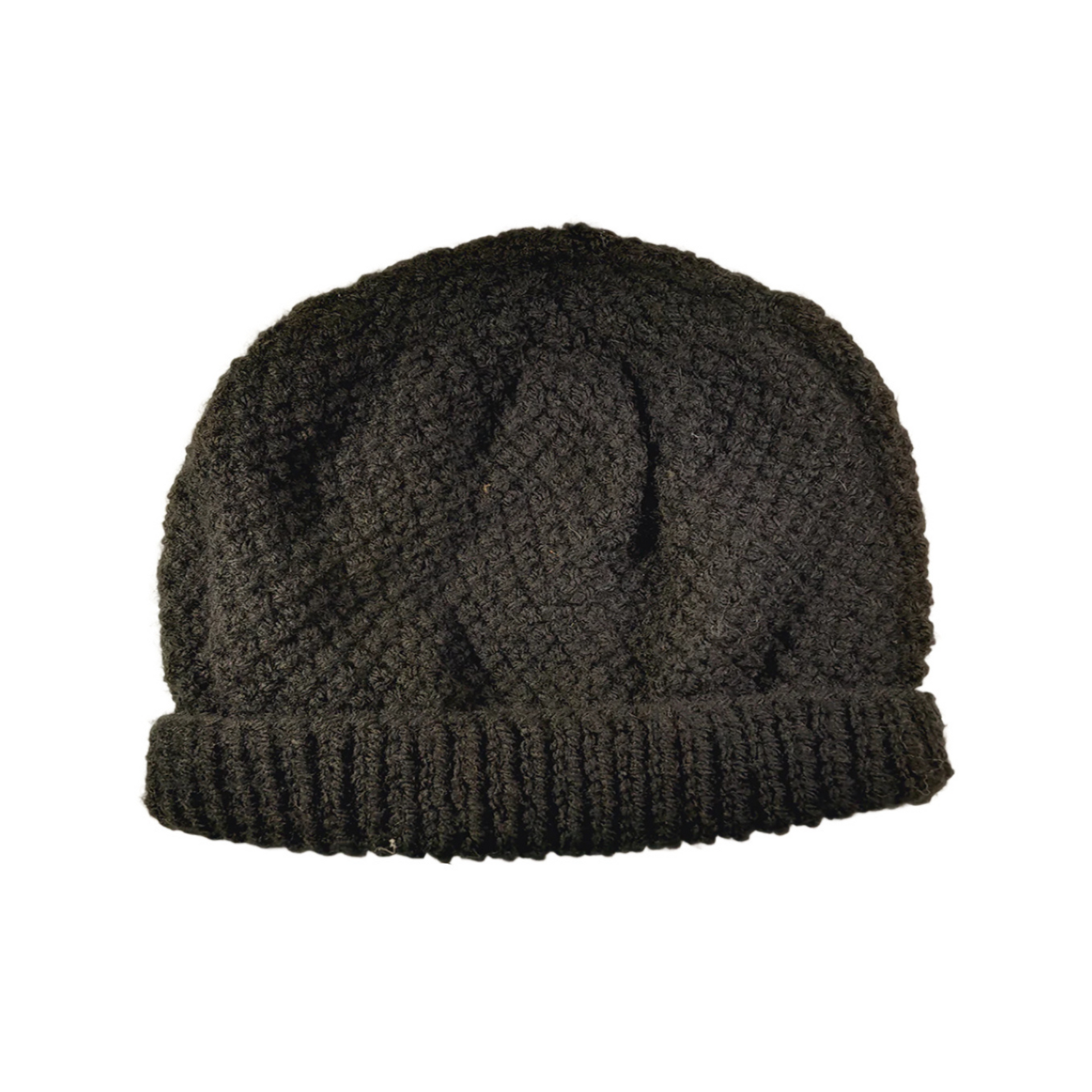 Classic Black Wool Beanie – Warm Ribbed Knit Winter Hat for Men and Women