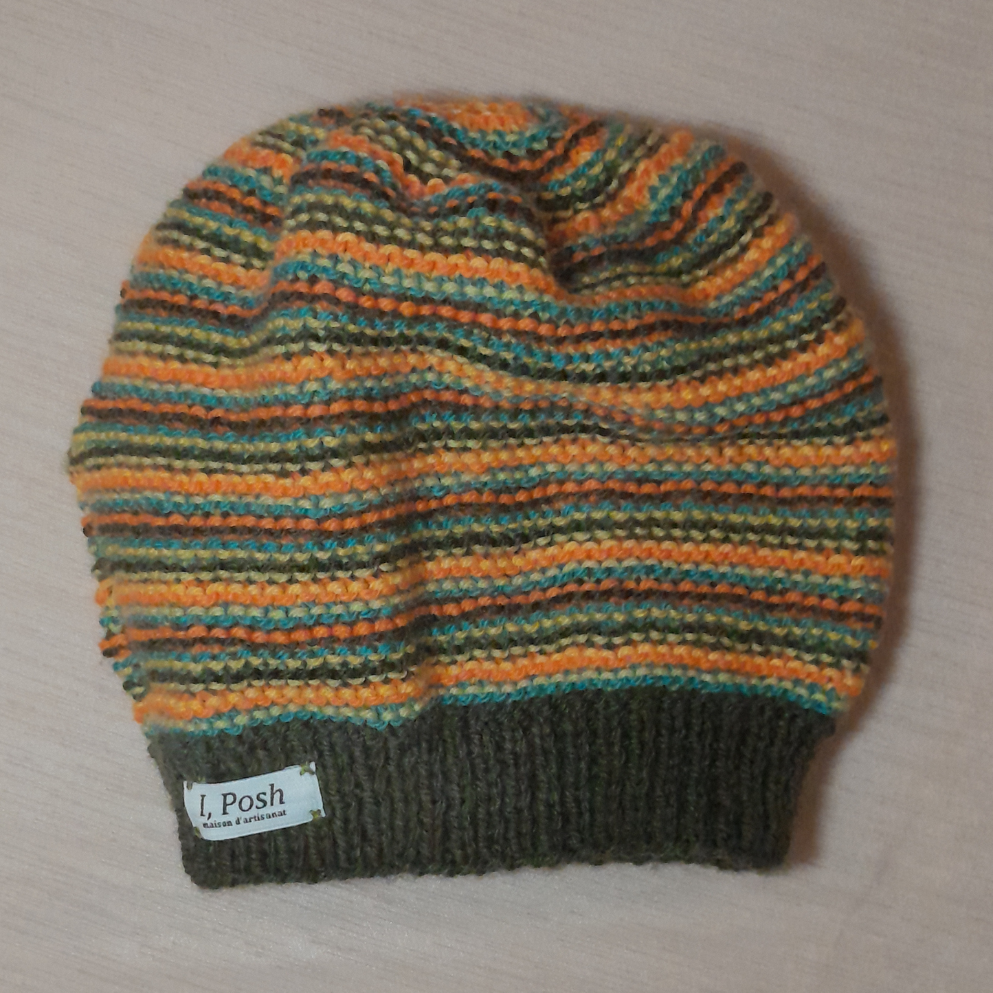 Earthy Elements Wool Beanie – Handmade Unisex Knit Hat in Natural Shades