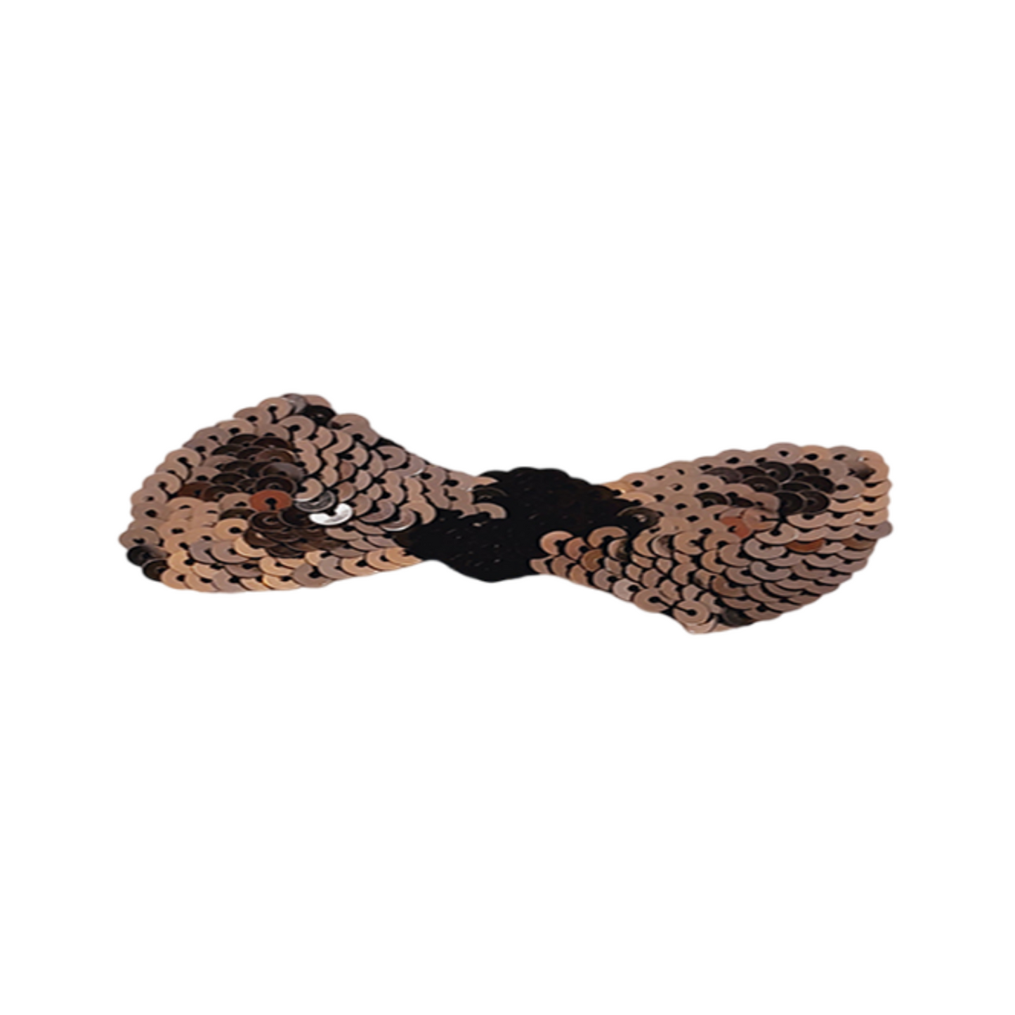 Black Sequin Bow Hair Clip for Women – Elegant Paillettes Barrette Accent