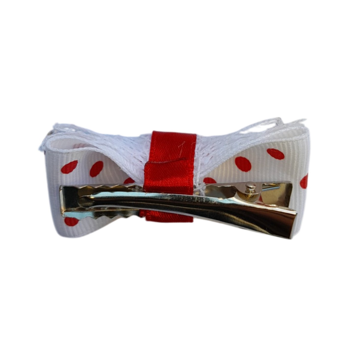 White Jute & Satin Hair Bow – Rustic-Chic Accessory for Girls & Women