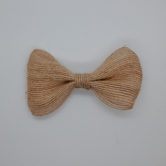 Classic Jute Bow Tie for Boys – Handmade Rustic Formal Accessory with Jute Wrap