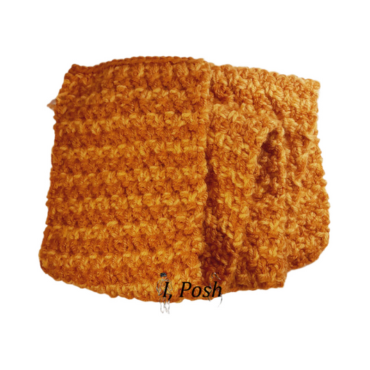 Kids’ Handcrafted Yellow Wool Scarf – Cozy & Stylish Winter Accessor