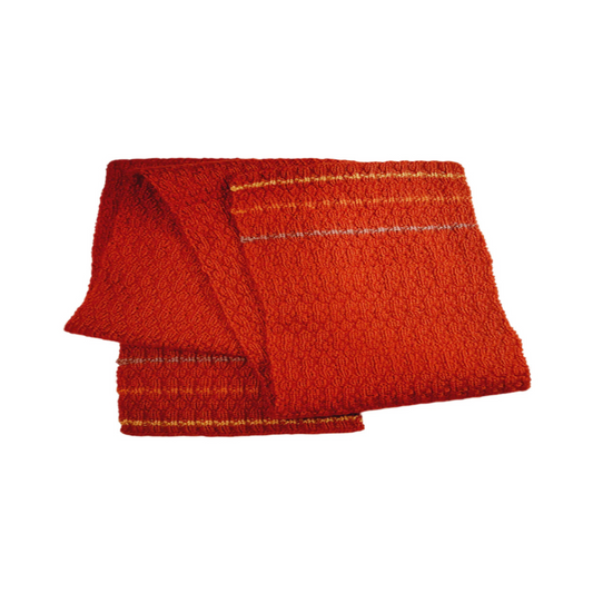 Kids’ Red, Purple, Orange & Yellow Wool Scarf – Handcrafted Colorful Winter Accessory