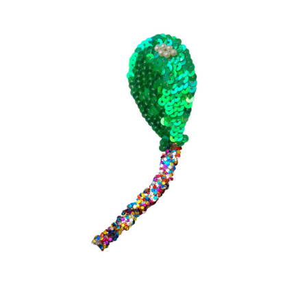 Festive Balloon Hair Clip for Girls – Glittery Paillettes Barrette in Multiple Colors