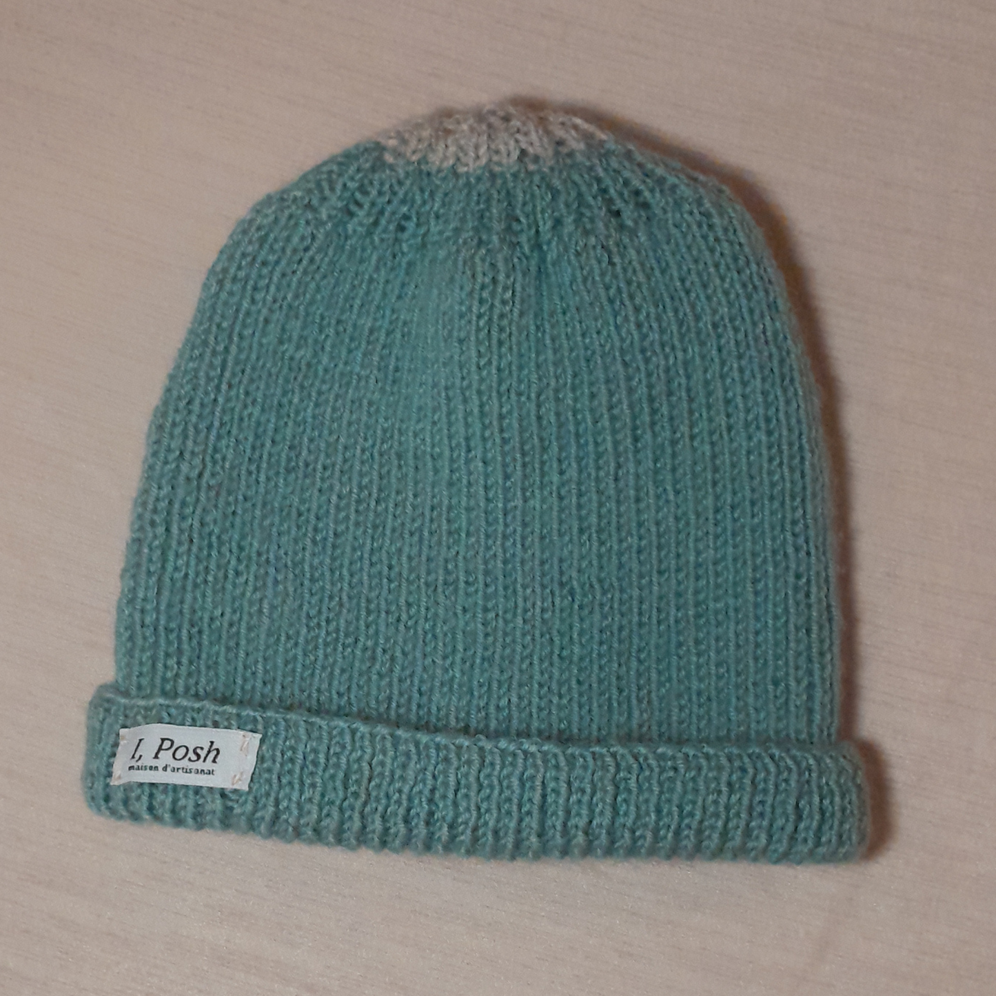 Classic Sky Blue Wool Beanie – Handmade Unisex Winter Cap for Women & Men