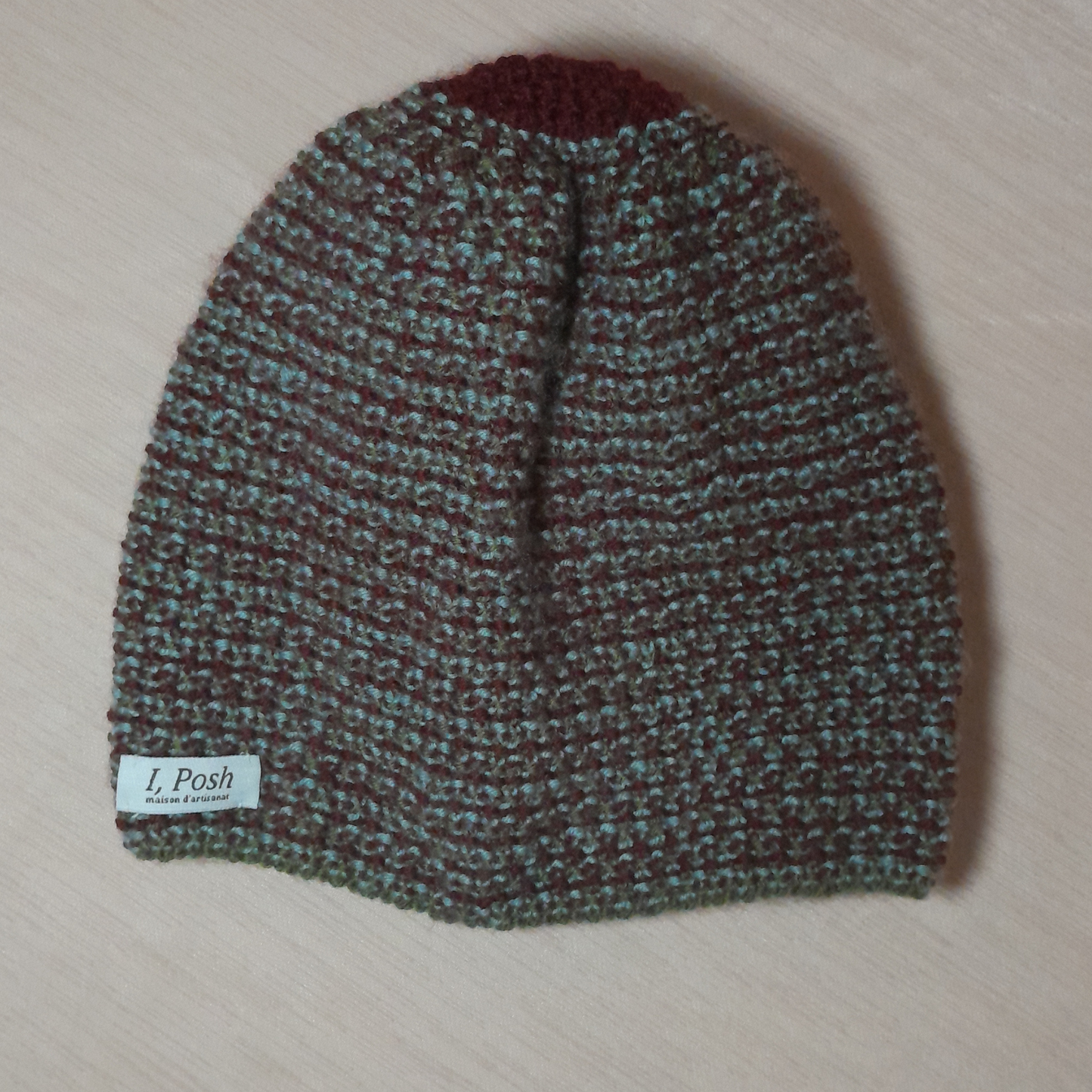 Handmade Wool Beanie for Men & Women – Herb Green, Wine Red & Sky Blue, Elegant Unisex Winter Hat