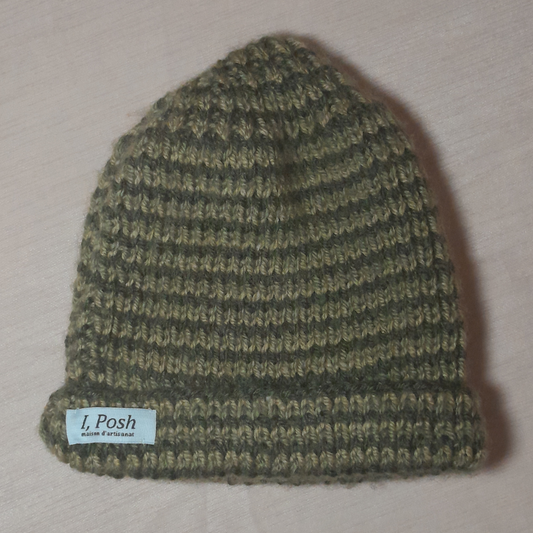 Classic Men’s Wool Beanie – Handmade in Olive, Forest & Herb Green | Warm Winter Essential