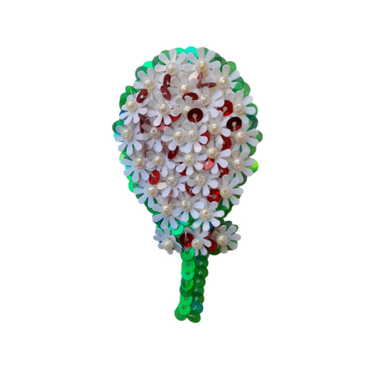 Paillettes Flower Bouquet Hair Clip – Sparkling Sequin Floral Barrette for Girls