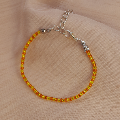 Handmade Seed Bead Bracelet for Ladies – Minimalist Two-Tone Beaded Jewelry
