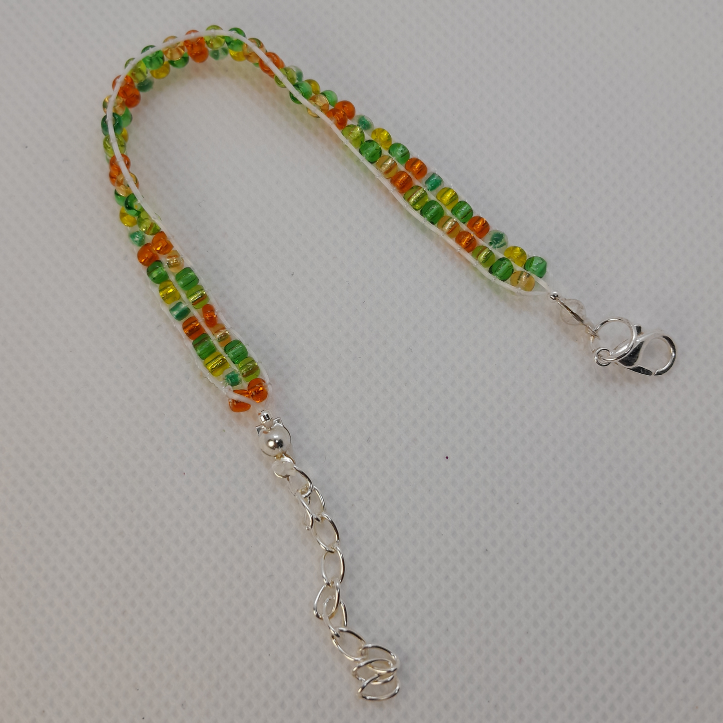 Elegant Refined Double-Strand Bracelet for Women – Earth-Inspired Beads in Forest Green, Brique & Hazel