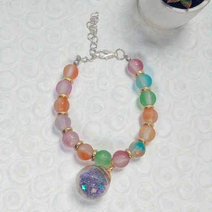 Women’s Holiday Stone Bead Bracelet – Youthful, Elegant Handmade Jewelry