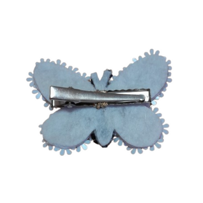 Sparkling Paillettes Butterfly Hair Clip for Girls – Cute Glitter Alligator Clip
