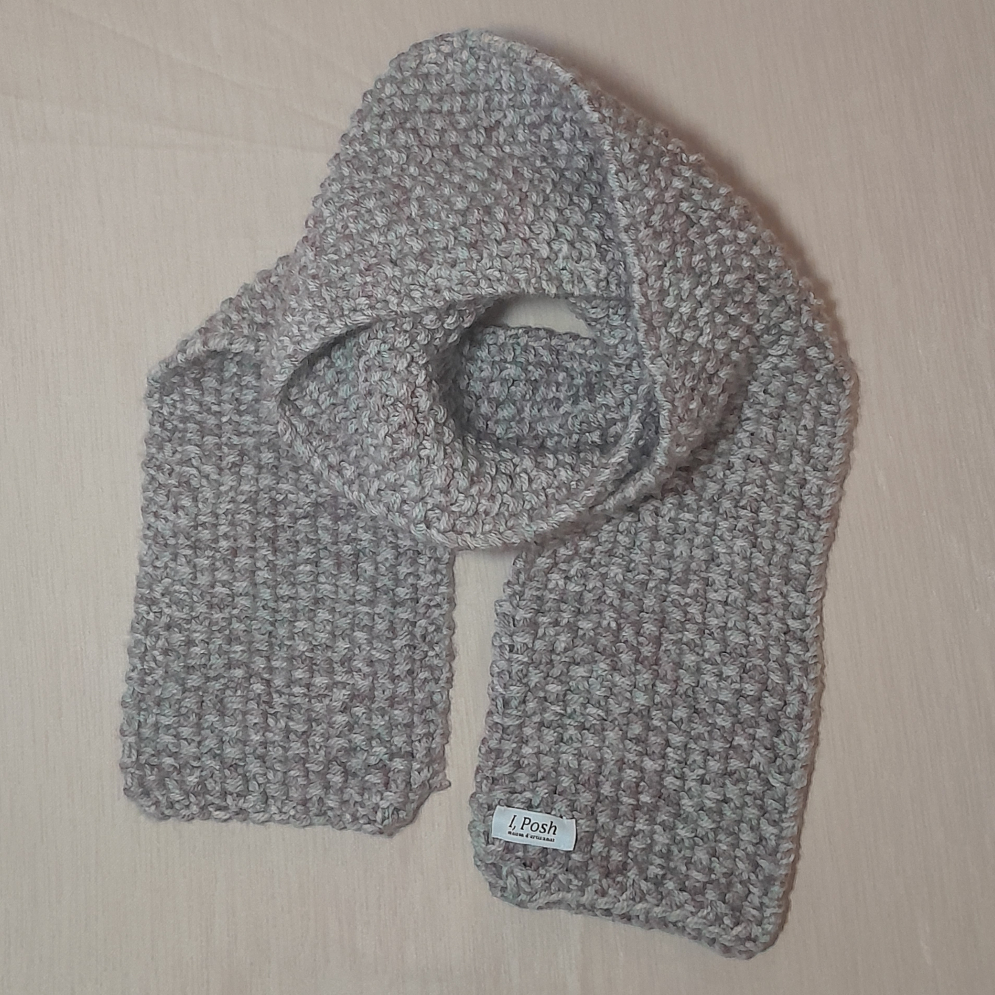 Luxury Handmade Girls Wool Beret and Scarf – Champagne, Beige, Rose & Pistachio Green | Refined Winter Style