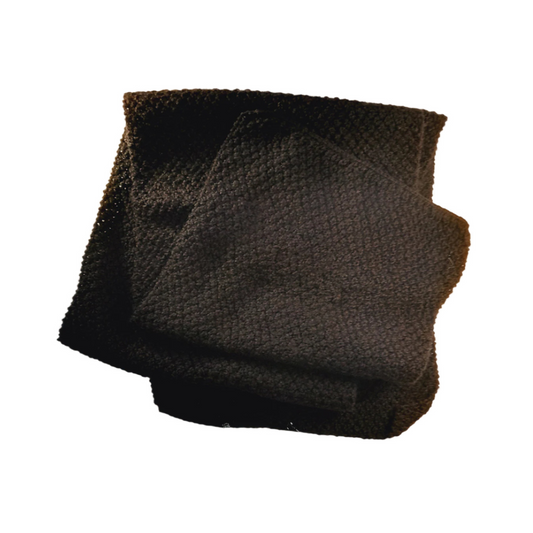 Classic Black Wool Scarf – Soft, Versatile, and Timeless
