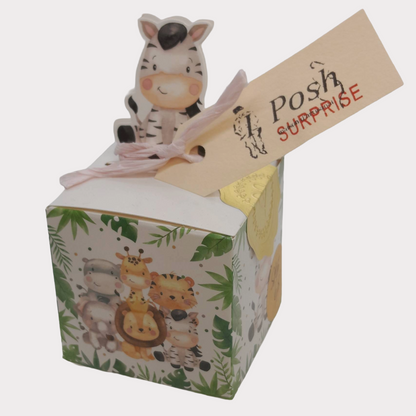 Zoo Animals Mystery Surprise Box for Girls – Handmade Bracelets, Hair Ties & Hair Pins | Fun Kids Fashion Accessories