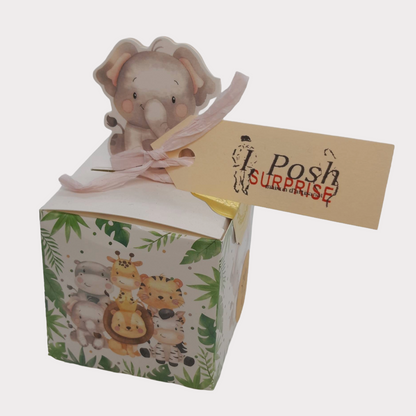 Zoo Animals Mystery Surprise Box for Girls – Handmade Bracelets, Hair Ties & Hair Pins | Fun Kids Fashion Accessories