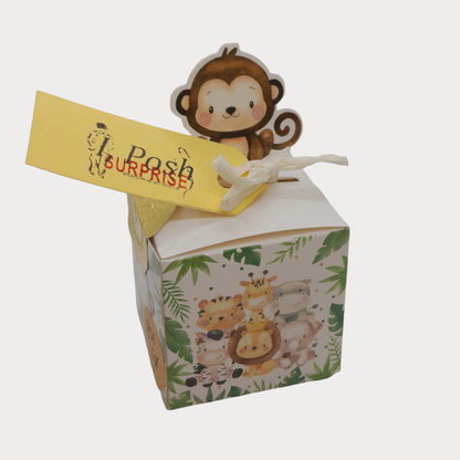 Zoo Animals Mystery Surprise Box for Girls – Handmade Bracelets, Hair Ties & Hair Pins | Fun Kids Fashion Accessories