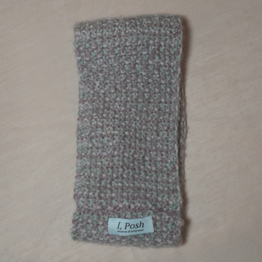Avant-Garde Handmade Wool Headband for Girls – Lilac, Bois de Rose & Mint | Unique Fashion Accent